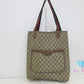 グッチ GUCCI トートバッグ シェリーライン 3902003 GG スプリーム PVC レザー ロゴ キャンバス レザー ベージュ 【中古】【送料無料】 bk10068