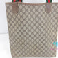 グッチ GUCCI トートバッグ シェリーライン 3902003 GG スプリーム PVC レザー ロゴ キャンバス レザー ベージュ 【中古】【送料無料】 bk10068