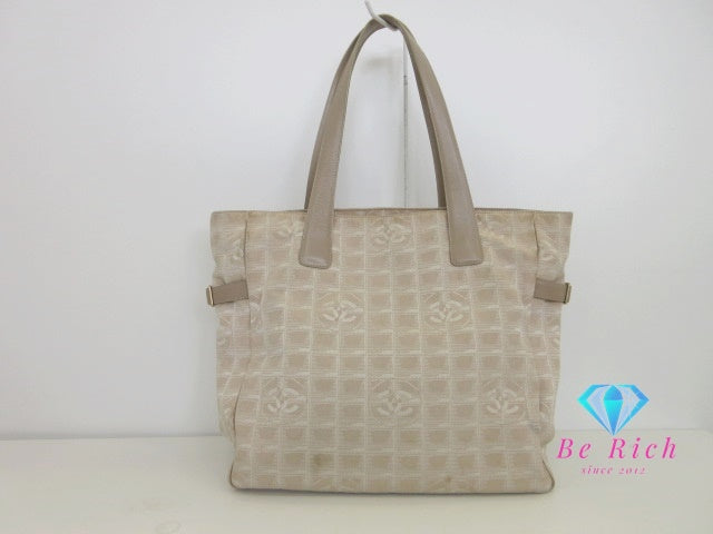 シャネル CHANEL ニュー トラベルライン トート GM A15825 ベージュ ココマーク CC ロゴ ショルダーバッグ 肩掛け 鞄 【中古】【送料無料】bk10069