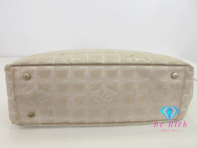 シャネル CHANEL ニュー トラベルライン トート GM A15825 ベージュ ココマーク CC ロゴ ショルダーバッグ 肩掛け 鞄 【中古】【送料無料】bk10069