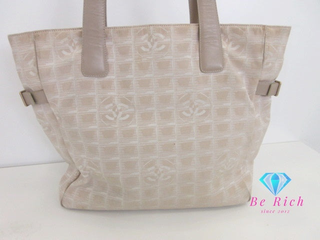 シャネル CHANEL ニュー トラベルライン トート GM A15825 ベージュ ココマーク CC ロゴ ショルダーバッグ 肩掛け 鞄 【中古】【送料無料】bk10069