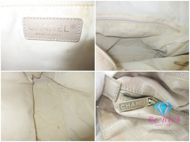 シャネル CHANEL ニュー トラベルライン トート GM A15825 ベージュ ココマーク CC ロゴ ショルダーバッグ 肩掛け 鞄 【中古】【送料無料】bk10069