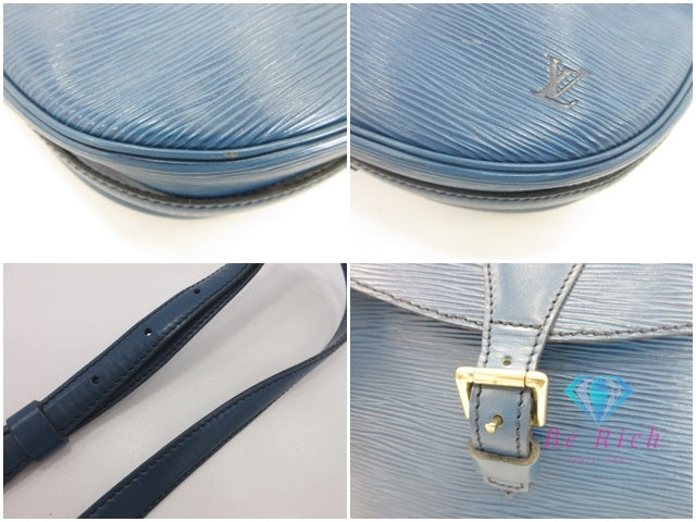 ルイ ヴィトン LOUIS VUITTON ショルダーバッグ エピ ジュヌフィーユ  M52155 トレドブルー 青 レザー ポシェット 斜め掛け 鞄  【中古】【送料無料】 bk10078