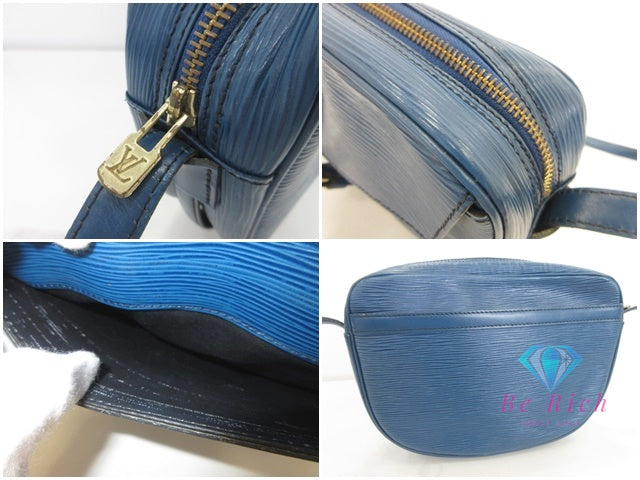 ルイ ヴィトン LOUIS VUITTON ショルダーバッグ エピ ジュヌフィーユ  M52155 トレドブルー 青 レザー ポシェット 斜め掛け 鞄  【中古】【送料無料】 bk10078