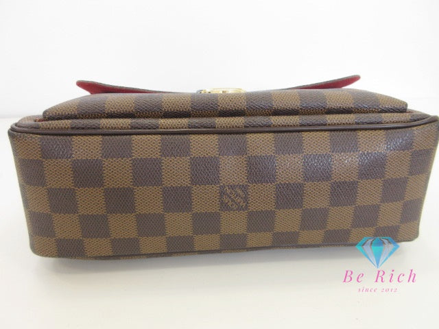 美品 ルイ ヴィトン LOUIS VUITTON ダミエ エベヌ ラヴェッロ N60006 PVC レザー LV ロゴ 2way ハンドバッグ ショルダーバッグ ポシェット 鞄 【中古】【送料無料】 bk10083