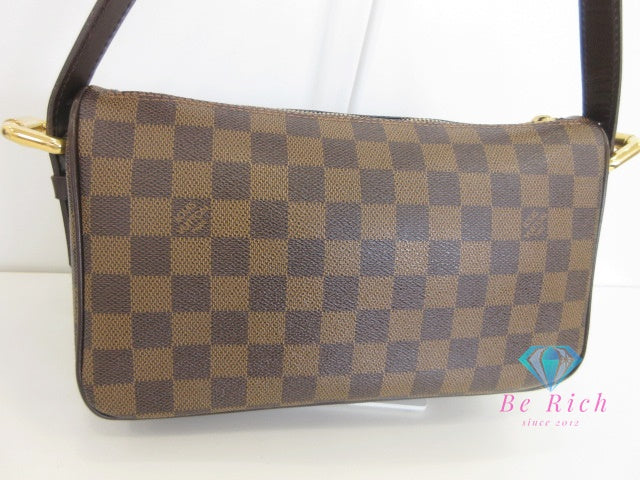 美品 ルイ ヴィトン LOUIS VUITTON ダミエ エベヌ ラヴェッロ N60006 PVC レザー LV ロゴ 2way ハンドバッグ ショルダーバッグ ポシェット 鞄 【中古】【送料無料】 bk10083