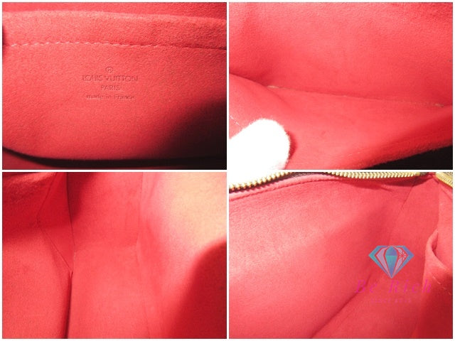 美品 ルイ ヴィトン LOUIS VUITTON ダミエ エベヌ ラヴェッロ N60006 PVC レザー LV ロゴ 2way ハンドバッグ ショルダーバッグ ポシェット 鞄 【中古】【送料無料】 bk10083
