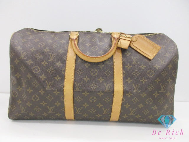 ルイ ヴィトン LOUIS VUITTON ボストンバッグ モノグラム キーポル 50 M41426 ブラウン 茶 PVC レザー ロゴ ハンドバッグ トラベル 旅行 鞄 【中古】【送料無料】 bk10084