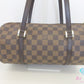 ルイ ヴィトン LOUIS VUITTON ダミエ パピヨン 30 ハンドバッグ N51303 モノグラム LV ロゴ ポーチ 付 筒型 丸型 鞄 【中古】【送料無料】bk10088