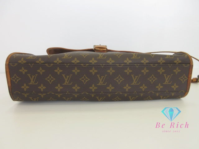 ルイ ヴィトン LOUIS VUITTON 2way ハンドバッグ ショルダーバッグ ビジネスバッグ モノグラム ビバリー M51121 ブラウン 茶 PVC レザー ロゴ ブリーフケース 手提げ 肩掛け 斜め掛け バッグ 鞄 メンズ レディース【中古】【送料無料】bk10094