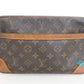 ルイ ヴィトン LOUIS VUITTON クラッチバッグ モノグラム コンピエーニュ M51845 茶 ブラウン PVC レザー LV ロゴ セカンドバッグ ハンドバッグ ポーチ 鞄 メンズ 【中古】【送料無料】bk10095