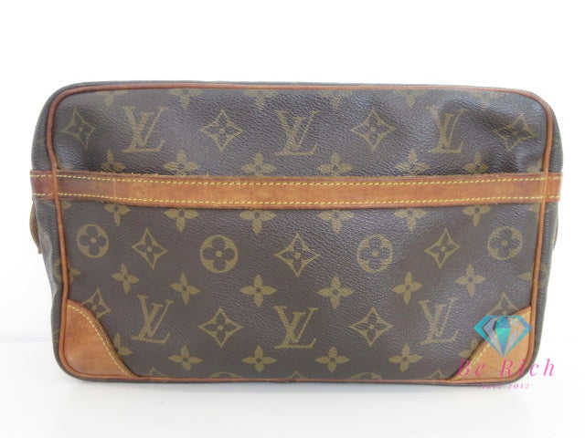 ルイ ヴィトン LOUIS VUITTON クラッチバッグ モノグラム コンピエーニュ M51845 茶 ブラウン PVC レザー LV ロゴ セカンドバッグ ハンドバッグ ポーチ 鞄 メンズ 【中古】【送料無料】bk10095