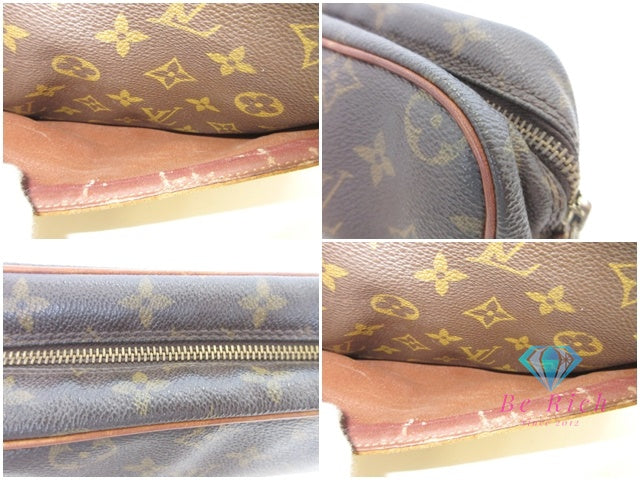 ルイ ヴィトン LOUIS VUITTON クラッチバッグ モノグラム コンピエーニュ M51845 茶 ブラウン PVC レザー LV ロゴ セカンドバッグ ハンドバッグ ポーチ 鞄 メンズ 【中古】【送料無料】bk10095
