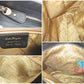 フェラガモ Salvatore Ferragamo トートバッグ DH-21 7305 ブラック 黒 レザー ロゴ ショルダーバッグ ハンドバッグ 鞄 【中古】【送料無料】 bk10097