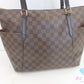 ルイ ヴィトン LOUIS VUITTON トートバッグ ダミエ エベヌ トータリー MM N41281 茶 ブラウン PVC レザー ショルダーバッグ ハンドバッグ  【中古】【送料無料】 bk10106
