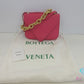 ボッテガ ヴェネタ BOTTEGA VENETA  マウント スモール エンベロープ ショルダーバッグ レザー 667398 V12M0 ピンク ゴールド 肩掛け 手提げ【中古】【送料無料】 bk10109
