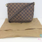 ルイ ヴィトン LOUIS VUITTON ダミエ ミュゼット タンゴ ロング ショルダーバッグ N51301 ブラウン 茶 エベヌ PVC レザー LV ロゴ ポシェット クロスボディ 斜め掛け 鞄 【中古】【送料無料】 bk10113