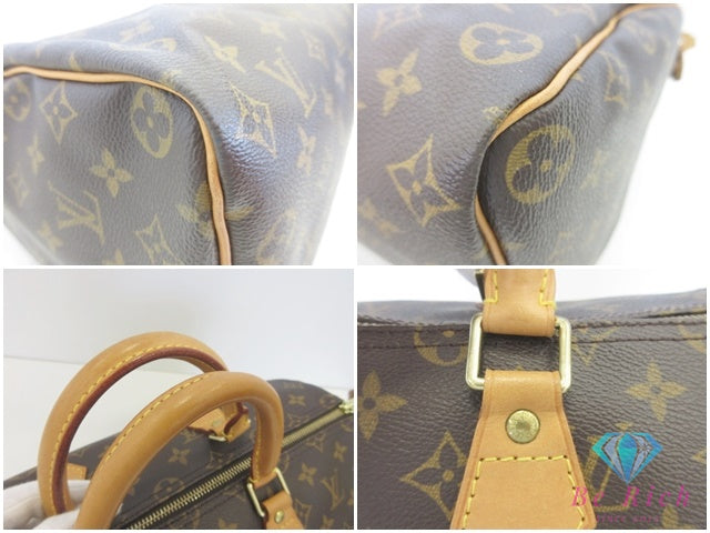 ルイ ヴィトン LOUIS VUITTON モノグラム スピーディ 30 M41526 LV ロゴ PVC レザー 茶 ブラウン ハンドバッグ 手提げ ミニ ボストン【中古】【送料無料】bk10123