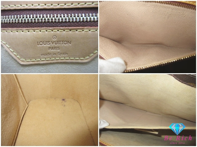 ルイ ヴィトン LOUIS VUITTON トートバッグ モノグラム ルコ M51155 茶 ブラウン PVC レザー LV ロゴ ハンドバッグ ショルダーバッグ 肩掛け 鞄 【中古】【送料無料】 bk10130