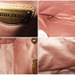 ミュウミュウ miumiu 2way ハンドバッグ ショルダーバッグ ベージュ カーキ レザー ロゴ トートバッグ 鞄 【中古】【送料無料】 bk10136