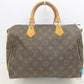 ルイ ヴィトン LOUIS VUITTON モノグラム スピーディ 30 M41526 LV ロゴ PVC レザー 茶 ブラウン ハンドバッグ 手提げ ミニ ボストン【中古】【送料無料】bk10143