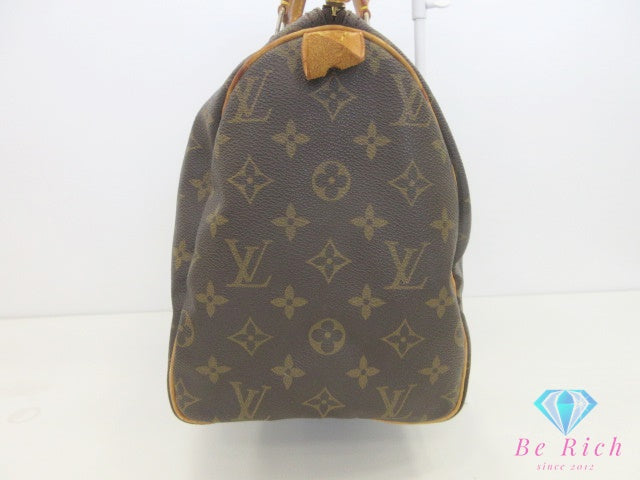ルイ ヴィトン LOUIS VUITTON モノグラム スピーディ 30 M41526 LV ロゴ PVC レザー 茶 ブラウン ハンドバッグ 手提げ ミニ ボストン【中古】【送料無料】bk10143