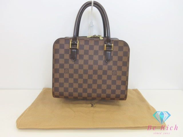 ルイ ヴィトン LOUIS VUITTON ハンドバッグ ダミエ トリアナ N51155 エベヌ ブラウン 茶 PVC レザー ショルダーバッグ 鞄 【中古】【送料無料】 bk10145