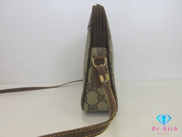 グッチ GUCCI ショルダーバッグ 007.115.6428 GGスプリーム ベージュ ブラウン 茶 PVC レザー ロゴ 肩掛け 斜め掛け 鞄 メンズ レディース 【中古】【送料無料】bk10152