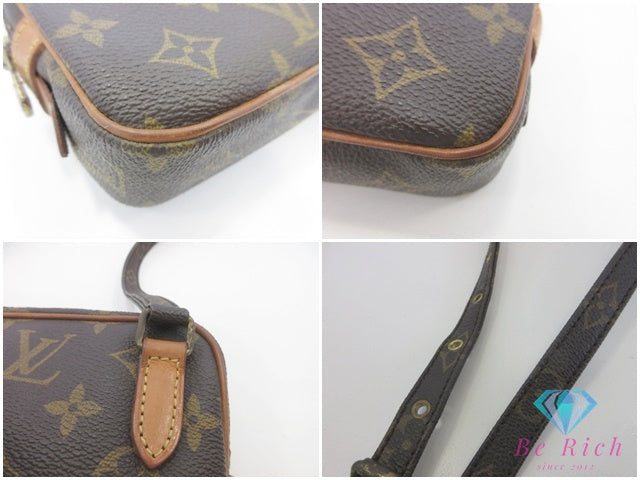 ルイ ヴィトン LOUIS VUITTON ショルダーバッグ モノグラム ポシェット マルリー バンドリエール M51828 LV ロゴ 斜め掛け 鞄 【中古】【送料無料】 bk10169