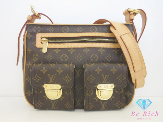 ルイ ヴィトン LOUIS VUITTON ショルダーバッグ ハドソン GM M40045 モノグラム 茶 ブラウン PVC レザー 肩掛け 斜め掛け バッグ 鞄 メンズ レディース 【中古】【送料無料】 bk10171