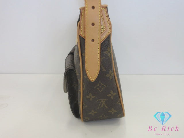 ルイ ヴィトン LOUIS VUITTON ショルダーバッグ ハドソン GM M40045 モノグラム 茶 ブラウン PVC レザー 肩掛け 斜め掛け バッグ 鞄 メンズ レディース 【中古】【送料無料】 bk10171