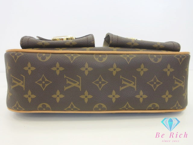 ルイ ヴィトン LOUIS VUITTON ショルダーバッグ ハドソン GM M40045 モノグラム 茶 ブラウン PVC レザー 肩掛け 斜め掛け バッグ 鞄 メンズ レディース 【中古】【送料無料】 bk10171