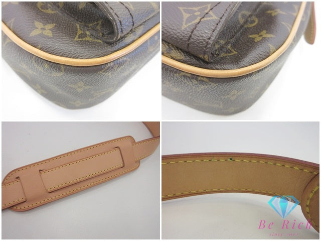 ルイ ヴィトン LOUIS VUITTON ショルダーバッグ ハドソン GM M40045 モノグラム 茶 ブラウン PVC レザー 肩掛け 斜め掛け バッグ 鞄 メンズ レディース 【中古】【送料無料】 bk10171