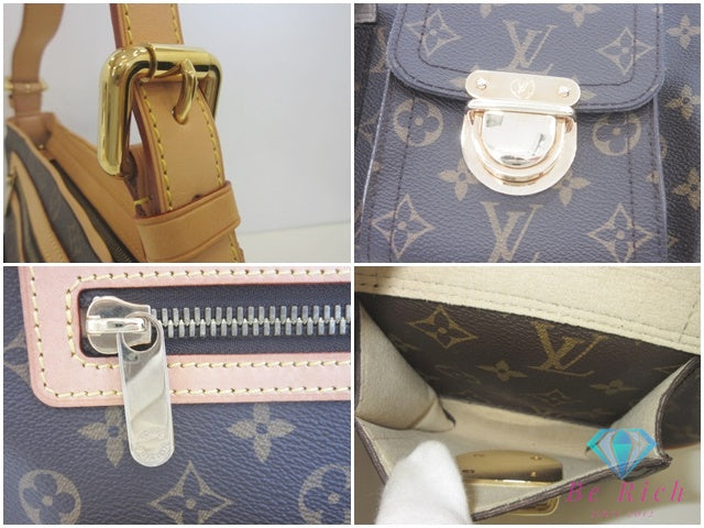 ルイ ヴィトン LOUIS VUITTON ショルダーバッグ ハドソン GM M40045 モノグラム 茶 ブラウン PVC レザー 肩掛け 斜め掛け バッグ 鞄 メンズ レディース 【中古】【送料無料】 bk10171