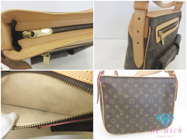 ルイ ヴィトン LOUIS VUITTON ショルダーバッグ ハドソン GM M40045 モノグラム 茶 ブラウン PVC レザー 肩掛け 斜め掛け バッグ 鞄 メンズ レディース 【中古】【送料無料】 bk10171