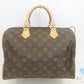 美品 ルイ ヴィトン LOUIS VUITTON モノグラム スピーディ 30 M41526 LV ロゴ PVC レザー 茶 ブラウン ハンドバッグ 手提げ ミニ ボストン【中古】【送料無料】bk10176