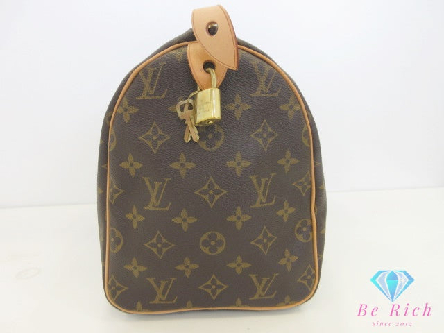 美品 ルイ ヴィトン LOUIS VUITTON モノグラム スピーディ 30 M41526 LV ロゴ PVC レザー 茶 ブラウン ハンドバッグ 手提げ ミニ ボストン【中古】【送料無料】bk10176