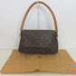 ルイ ヴィトン LOUIS VUITTON ハンドバッグ モノグラム ミニ ルーピング M51147 ブラウン 茶 PVC レザー ロゴ ショルダーバッグ 肩掛け バッグ 鞄 レディース 【中古】【送料無料】 bk10178