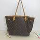 ルイ ヴィトン LOUIS VUITTON トートバッグ ショルダーバッグ モノグラム ネヴァーフル MM M40996 ブラウン 茶 フューシャ ピンク ポーチなし LV ロゴ ハンドバッグ 鞄 【中古】【送料無料】 bk10183