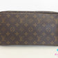 ルイ ヴィトン LOUIS VUITTON トートバッグ ショルダーバッグ モノグラム ネヴァーフル MM M40996 ブラウン 茶 フューシャ ピンク ポーチなし LV ロゴ ハンドバッグ 鞄 【中古】【送料無料】 bk10183
