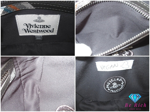 美品 ヴィヴィアン ウエストウッド Vivienne Westwood ショルダーバッグ カメラバッグ 4304006Y チェック 柄 マルチカラー  PVC オーヴ ロゴ 総柄 鞄 ORB オーヴ 【中古】【送料無料】 bk10186