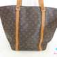 ルイ ヴィトン LOUIS VUITTON モノグラム サック ショッピング M51108 ブラウン 茶 PVC レザー LV ロゴ トートバッグ ショルダーバッグ バッグ 肩掛け 鞄 【中古】【送料無料】 bk10187