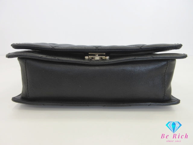 ケイト スペード kate spade 2way チェーン ショルダーバッグ ブラック 黒 レザー ロゴ 斜め掛け クロスボディ 肩掛け 鞄 【中古】【送料無料】 bk10196