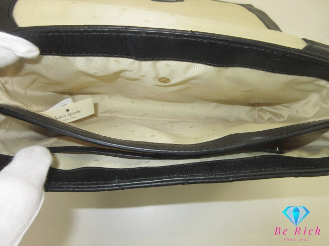 ケイト スペード kate spade 2way チェーン ショルダーバッグ ブラック 黒 レザー ロゴ 斜め掛け クロスボディ 肩掛け 鞄 【中古】【送料無料】 bk10196