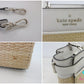 ケイト スペード kate spade 2way ハンドバッグ WKR00484 ベージュ ホワイト 白 ストロー レザー ショルダーバッグ ロゴ 肩掛け 鞄 【中古】【送料無料】 bk10202