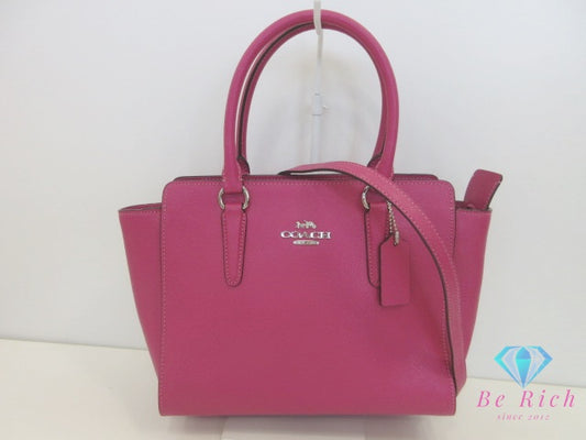 コーチ COACH 2way ハンドバッグ ショルダーバッグ F30555 ピンク レザー 肩掛け 斜め掛け 鞄 【中古】【送料無料】 bk10205