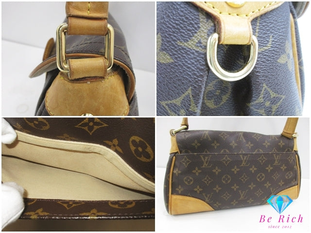 ルイ ヴィトン LOUIS VUITTON モノグラム ビバリー MM M40121 茶 ブラウン LV ロゴ ハンドバッグ ワン ショルダーバッグ  PVC レザー 鞄 【中古】【送料無料】 bk10205