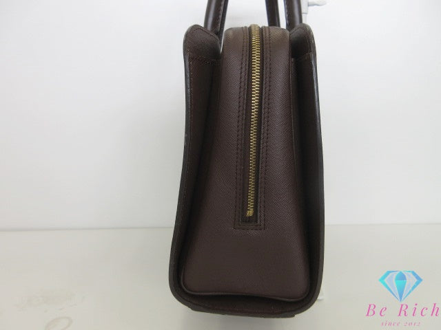 ルイ ヴィトン LOUIS VUITTON ハンドバッグ ダミエ トリアナ N51155 エベヌ ブラウン 茶 PVC レザー ショルダーバッグ 鞄 【中古】【送料無料】 bk10235