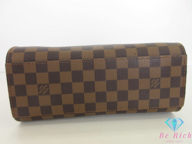 ルイ ヴィトン LOUIS VUITTON ハンドバッグ ダミエ トリアナ N51155 エベヌ ブラウン 茶 PVC レザー ショルダーバッグ 鞄 【中古】【送料無料】 bk10235