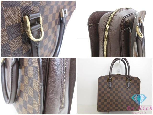 ルイ ヴィトン LOUIS VUITTON ハンドバッグ ダミエ トリアナ N51155 エベヌ ブラウン 茶 PVC レザー ショルダーバッグ 鞄 【中古】【送料無料】 bk10235